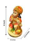 Handmade Lord Hanuman Ji polyresin idol in a seated posture, symbolizing strength and protection, perfect for altars and home decoration.