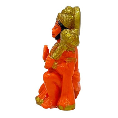 Handcrafted Lord Hanuman Ji polystone idol, symbolizing strength and devotion, ideal for home altars and spiritual decor.