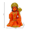 Handcrafted Lord Hanuman Ji polystone idol, symbolizing strength and devotion, ideal for home altars and spiritual decor.