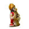 Handmade Lord Hanuman Ji seated idol made from polystone, symbolizing strength and protection, ideal for altars and home decor.