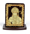 Handcrafted wooden idol of Lord Hanuman Ji, showcasing intricate design and a powerful presence, ideal for home altars and car dashboards.