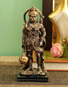 Handmade Lord Hanuman plastic idol in a serene standing posture, symbolizing strength and protection, ideal for altars and spiritual decor.