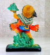 Handcrafted resin statue of Lord Hanuman, symbolizing strength and devotion, suitable for home and office decor.