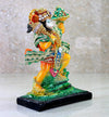 Handcrafted resin statue of Lord Hanuman, symbolizing strength and devotion, suitable for home and office decor.