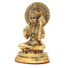 Handcrafted metal idol of Lord Hanumanji, showcasing his majestic form and intricate details, ideal for altars and spiritual practices.