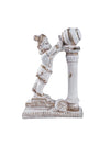 Handcrafted Lord Krishna idol in resin, showcasing intricate details and vibrant colors, ideal for home decor or altars.