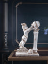 Handcrafted Lord Krishna idol in resin, showcasing intricate details and vibrant colors, ideal for home decor or altars.