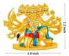 Handmade Lord Panchmukhi Hanuman metal idol with intricate detailing, ideal for car dashboards, home decor, or mandir altars.