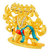 Handmade Lord Panchmukhi Hanuman metal idol with intricate detailing, ideal for car dashboards, home decor, or mandir altars.