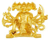Handmade Lord Panchmukhi Hanuman metal idol with intricate detailing, ideal for car dashboards, home decor, or mandir altars.