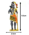 Handmade metal idol of Lord Shiva, ideal for altars and spiritual spaces, showcasing intricate craftsmanship.
