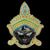 Handmade metal wall hanging of Goddess Kali, representing fierce power and grace, ideal for home decor or altar display.