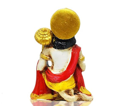 Handmade Makrana marble statue of Lord Hanuman, intricately detailed, ideal for altars, home decor, and spiritual gifting.