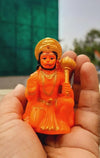 Handmade Makrana marble statue of Lord Hanuman, intricately detailed, ideal for altars, home decor, and spiritual gifting.
