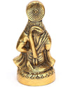 Handcrafted metal Hanuman Ji idol measuring 16.5 cm, symbolizing strength and devotion, ideal for home decor and spiritual altars.