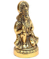 Handcrafted metal Hanuman Ji idol measuring 16.5 cm, symbolizing strength and devotion, ideal for home decor and spiritual altars.