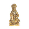 A handmade Metal Hanuman Ji statue, 16.5 cm tall, symbolizing strength and joy, ideal for home decor and spiritual altars.