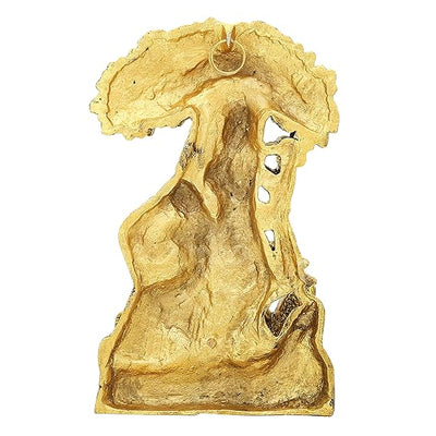 Handcrafted Metal Radha Krishna Idol, intricately designed, symbolizing love and devotion, ideal for display on altars or in home decor.