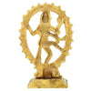 Handmade metal Nataraja statue representing Lord Shiva's cosmic dance, showcasing intricate details and spiritual significance for any altar