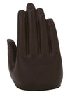 Handcrafted Palm Ganesha idol in polyresin, featuring a unique palm-resting pose, symbolizing wisdom and prosperity, ideal for home decor.