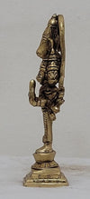 Handcrafted brass statue of Panchamukhi Lord Hanuman, featuring five faces, ideal for home decor, puja, and gifting.