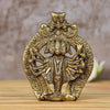 Handmade brass idol of Lord Hanumanji in Panchmukhi form, featuring intricate details, ideal for homes, offices, or puja rooms.
