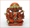 Handmade resin idol of Panchmukhi Hanumanji, showcasing intricate details and vibrant colors, ideal for home temples or as a thoughtful gift.