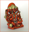 Handmade resin idol of Panchmukhi Hanumanji, showcasing intricate details and vibrant colors, ideal for home temples or as a thoughtful gift.