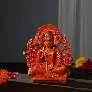 Panchmukhi Hanumanji Resin Idol, showcasing intricate details and five faces of Lord Hanumanji, symbolizing strength and protection.