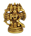 Handmade brass Panchmukhi idol of Lord Hanuman Ji, showcasing intricate craftsmanship, ideal for enhancing spirituality in any space.