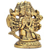 Handmade brass Panchmukhi idol of Lord Hanumanji, showcasing intricate craftsmanship, ideal for enhancing spirituality in home or car.