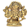Handmade brass Panchmukhi idol of Lord Hanumanji, showcasing intricate craftsmanship, ideal for enhancing spirituality in home or car.