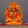 Handmade Panchmukhi Hanuman Ji idol in resin, featuring five faces, ideal for altars and home decor, symbolizing strength and protection.
