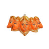 Handmade Panchmukhi Hanuman Ji wall hanging idol in resin, symbolizing strength and protection, ideal for home decor and altars.