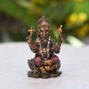 Handmade plastic Lord Ganesha idol, ideal for altar decor or as a gift. Dimensions: 7.9L x 4.8W x 4.8H cm, 180 grams.