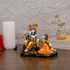 Handcrafted Radha Krishna statue made of high-quality resin, symbolizing eternal love and devotion.