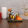 Handcrafted Radha Krishna statue made of high-quality resin, symbolizing eternal love and devotion.