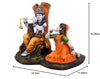 Handcrafted Radha Krishna statue made of high-quality resin, symbolizing eternal love and devotion.