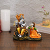 Handcrafted Radha Krishna statue made of high-quality resin, symbolizing eternal love and devotion.