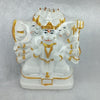 Handmade radium idol of Panchamukhi Hanuman, featuring five faces symbolizing protection, suitable for home decor and altars.