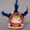 Handcrafted resin Ganesha idol, 30.48x27.94x22.86 cm, ideal for home altar or car dashboard. Symbolizes prosperity, wisdom, and good fortune
