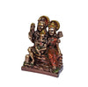 Handmade resin statue of Lord Shiva, Goddess Parvati, and Lord Ganesha, representing divine harmony, perfect for home decor or altars.