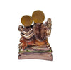 Handmade resin statue of Lord Shiva, Goddess Parvati, and Lord Ganesha, representing divine harmony, perfect for home decor or altars.