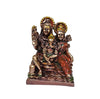 Handmade resin statue of Lord Shiva, Goddess Parvati, and Lord Ganesha, representing divine harmony, perfect for home decor or altars.