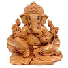 Handcrafted Shoeflower Ganesh idol in multicolored resin, symbolizing wisdom and prosperity, ideal for car dashboards and altar decoration.