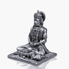 A 4.5-inch Silver Bahubali Hanuman statue, handcrafted from resin, symbolizing strength and inner peace, ideal for home decor or spiritual spaces.
