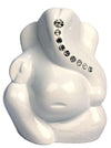 Handcrafted stone Ganesha idol, 5x5x5 cm, 500 grams, perfect for car dashboard or home altar, symbolizing prosperity and wisdom