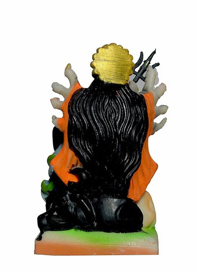 Durable unbreakable Maa Durga idol made of PVC, showcasing vibrant colors and intricate design, symbolizing strength and divine protection.