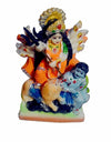 Durable unbreakable Maa Durga idol made of PVC, showcasing vibrant colors and intricate design, symbolizing strength and divine protection.