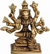 Handcrafted Varahi Amman Varagi statue in brass, featuring eight arms and intricate detailing, symbolizing power and protection for your altar